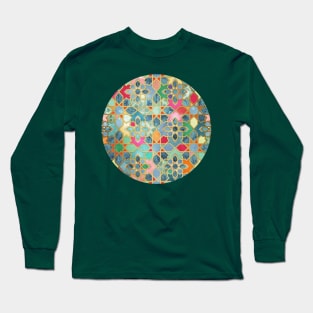 Gilt & Glory - Colorful Moroccan Mosaic Long Sleeve T-Shirt